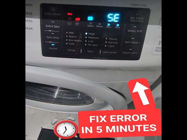 Fix SDC Error: Samsung Washer Drawer Guide