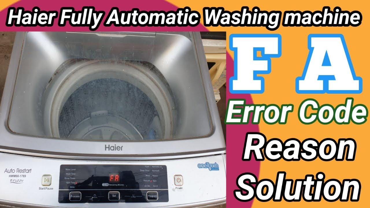 How Fix Error Code CLRF: Haier Washer Solution Guide