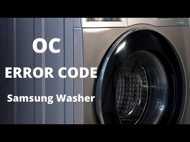 Samsung Dishwasher OC Code: Complete Fix Guide