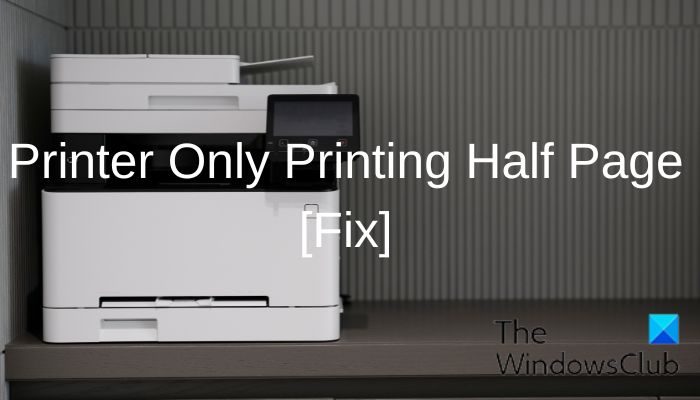 Why Printer Prints Half Pages: Fix Guide